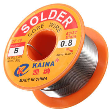 63/37 0.8mm Tin Lead Rosin Core Flux Solder Soldering Welding Iron Wire Reel (PACKAGE: 3PCS)