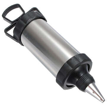 Metal Cake Decorating Pastry Icing Piping Gun 4 Nozzle Tip Set
