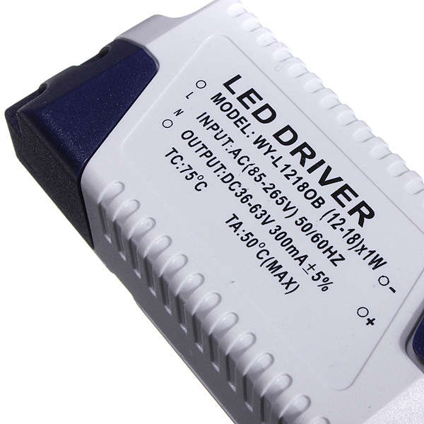 New 300mA Constant Current Home Light LED Power Supply Driver Electronic Transformer 18W