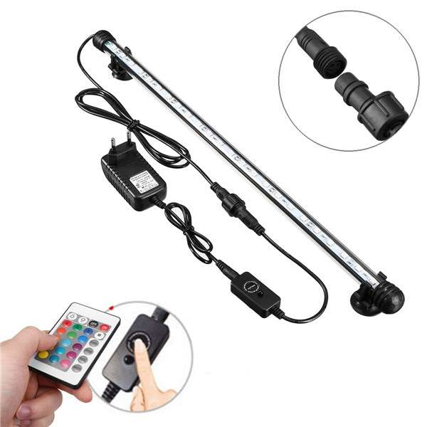 New 4.5W 60CM Submersible Remote Control/Button 60CM 30 LED RGB Night Lamp for A