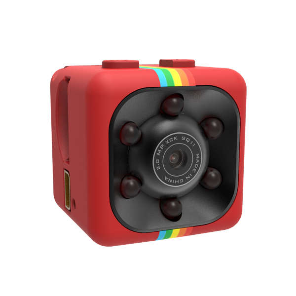 SQ11 1080P Mini Night Vision DV Auto Video Recorder Vlog Sport Camera Support TV Out Mon (Color Red)