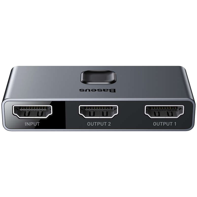 Baseus 4K HDMI Splitter Two-way Switch Digital Light Display 1-in-2 or 2-in-1 Dual Modes Audio Vi...