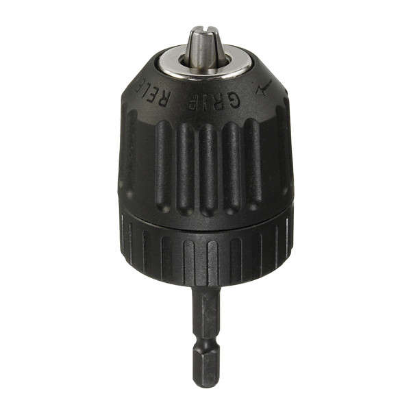 0.8-10mm 3/8 Inch 24UNF Keyless Drill Chuck Converter 1/4 Inch Hex Shank Keyless Chuck Driver