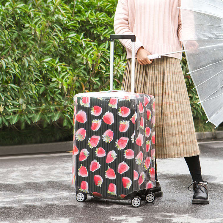 New Honana PVC Transparent Clear Waterproof Luggage Cover Trolley Case Cover Durable Suitcase