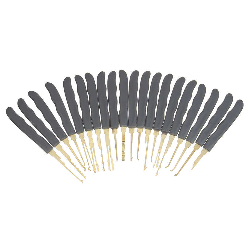 DANIU 24pcs Single Hook Lock Pick Set Locksmith Tools Lock Pick Kit
