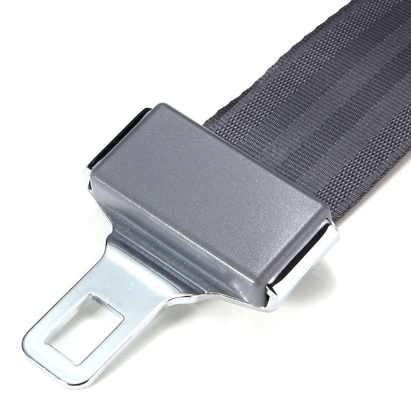 Universal 80cm Adjustable Car Seat Belt Extender Safety Seatbelt Extension Buckle Blac (Color Black)