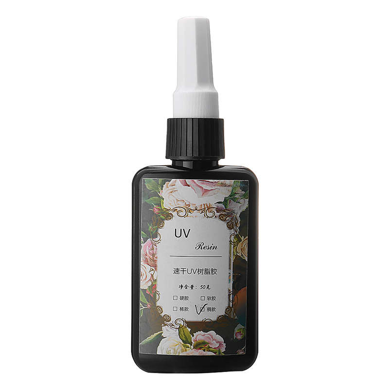 25g/50g Thick Hard Type UV Resin Glue Crystal Clear Ultraviolet Curing Activated DIY Jewelry Making