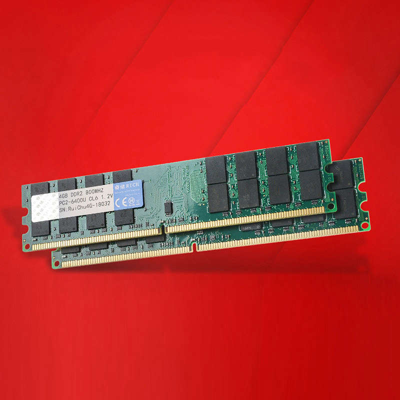 RuiChu DDR2 800MHz 4GB AMD RAM 240pin Memory Ram Memory Stick Memory Card for Desktop PC Computer