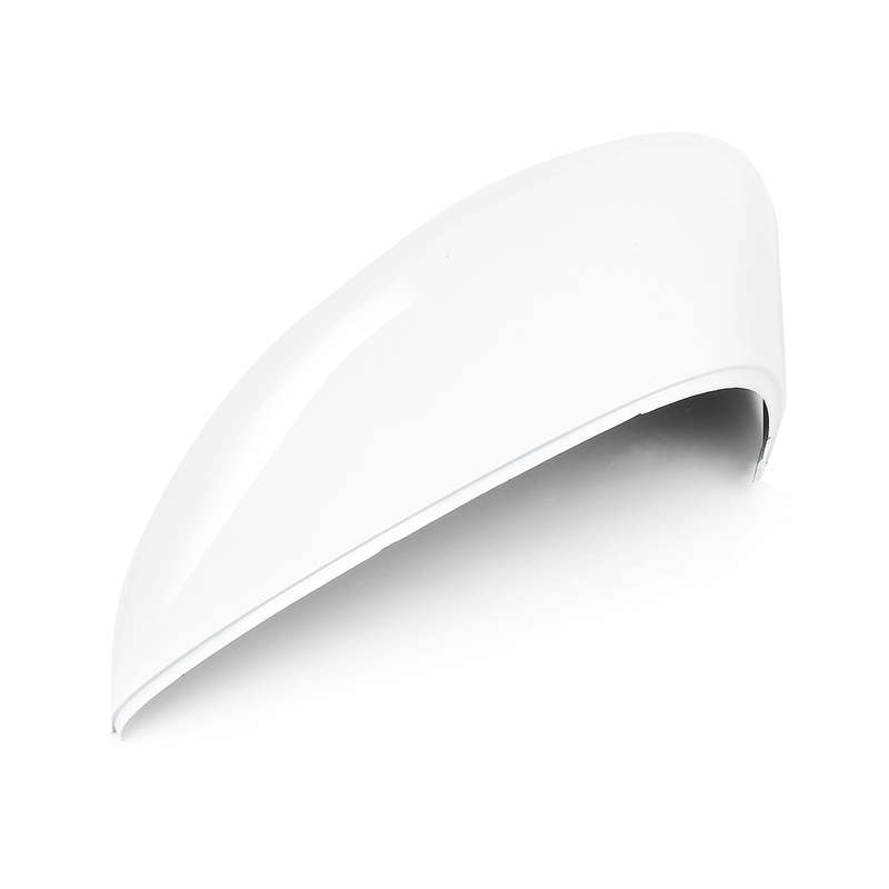 White Rearview Side Mirror Replacement Cover Cap Case For Ford Fiesta 2008-2017 (Style Left)