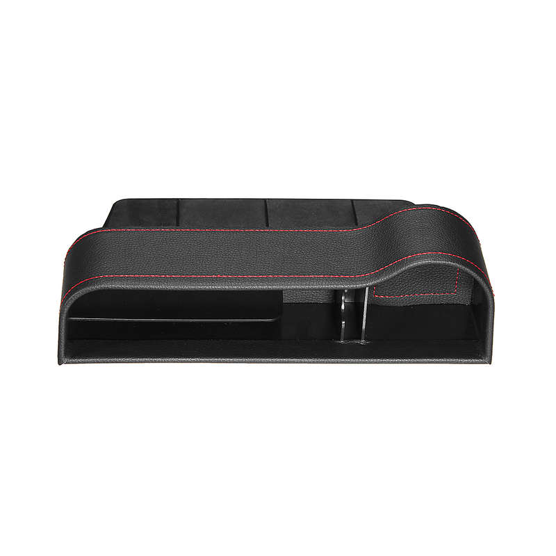 PU Leather Left Side Car Seat Crevice Gap Storage Box