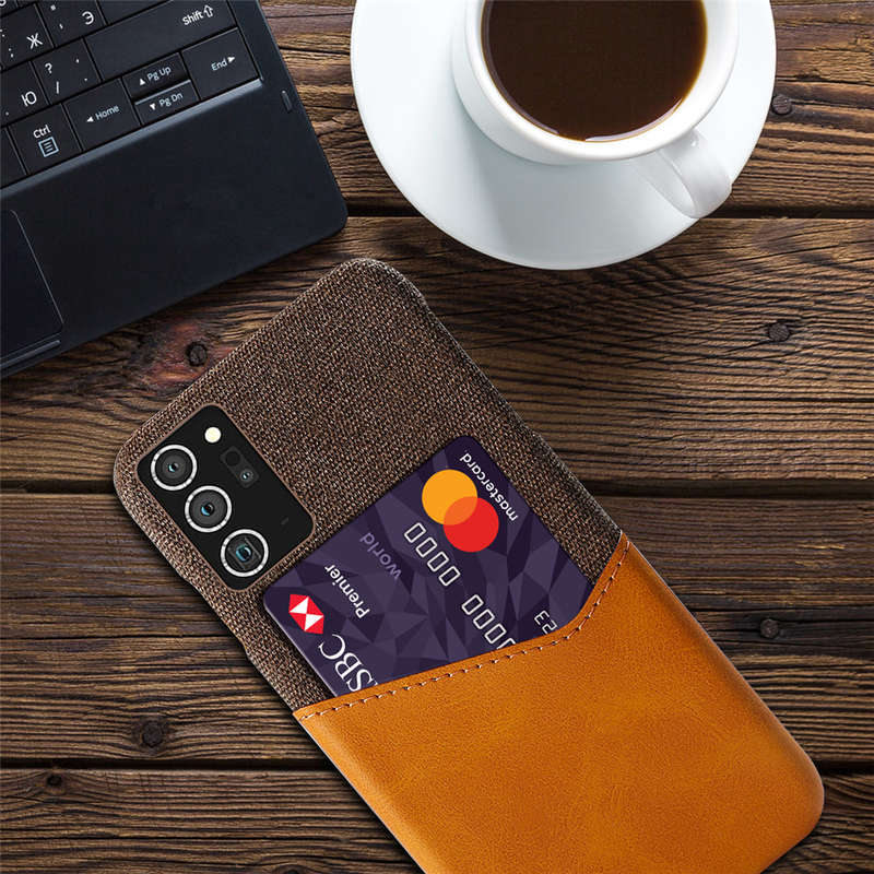 Bakeey for Samsung Galaxy Note 20 Ultra / Galaxy Note20 Ultra 5G Case Luxury PU Leather + Cloth with