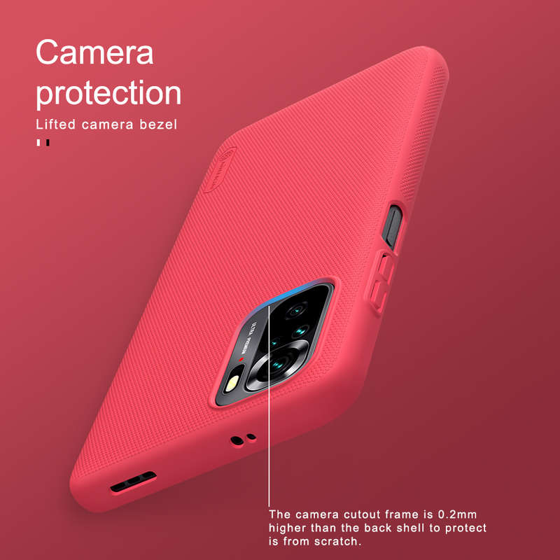 Nillkin for Xiaomi Redmi Note 10 Case Matte Anti-Fingerprint Anti-Scratch Shockproof Hard PC Protect