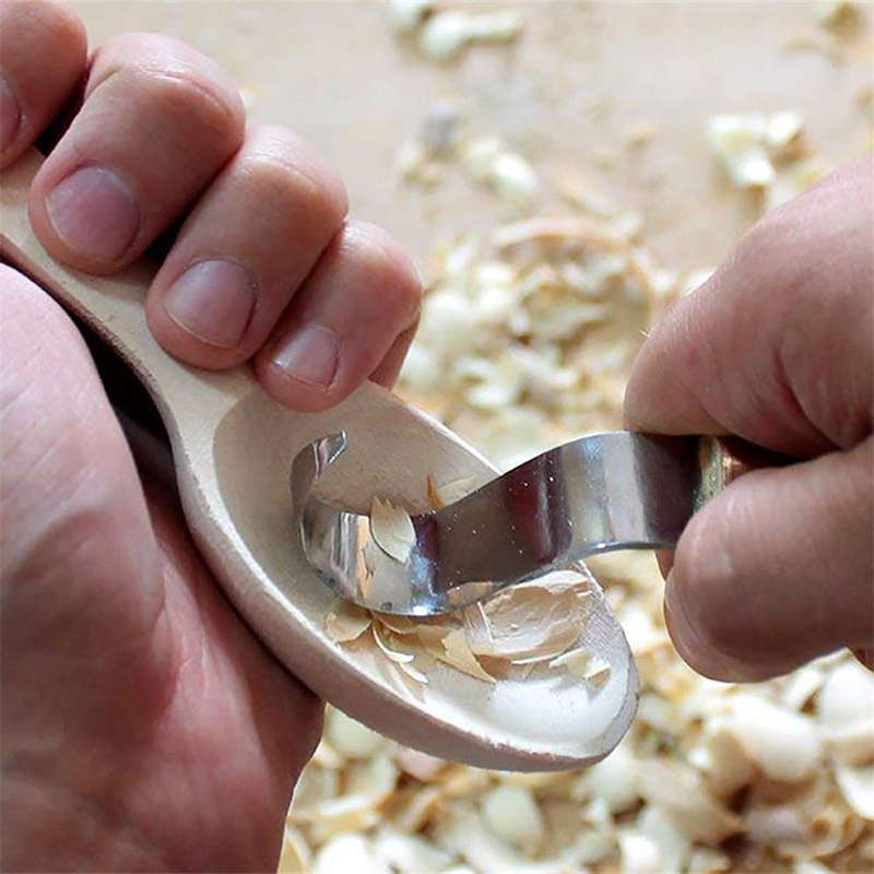 3Pcs Wood Carving Woodcarving Tool Kit Hook Spoon Whittling Beaver