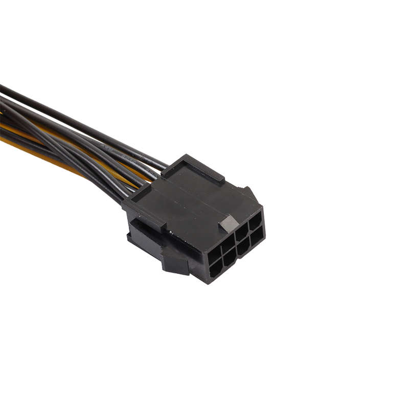 REXLIS 18AWG 8pin Male to Dual 8pin(6+2) Female Power Adapter Cable 30cm Graphics Card Splitter Cabl