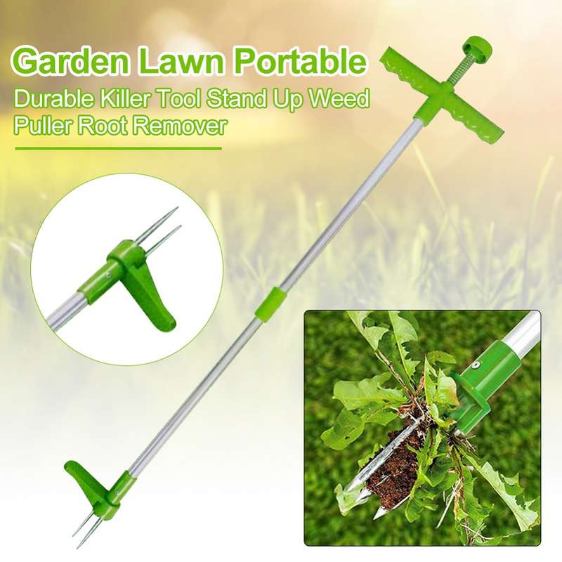 DZT Garden Lawn Portable Durable Killer Tool Stand Up Weed Puller Root Remover Tools