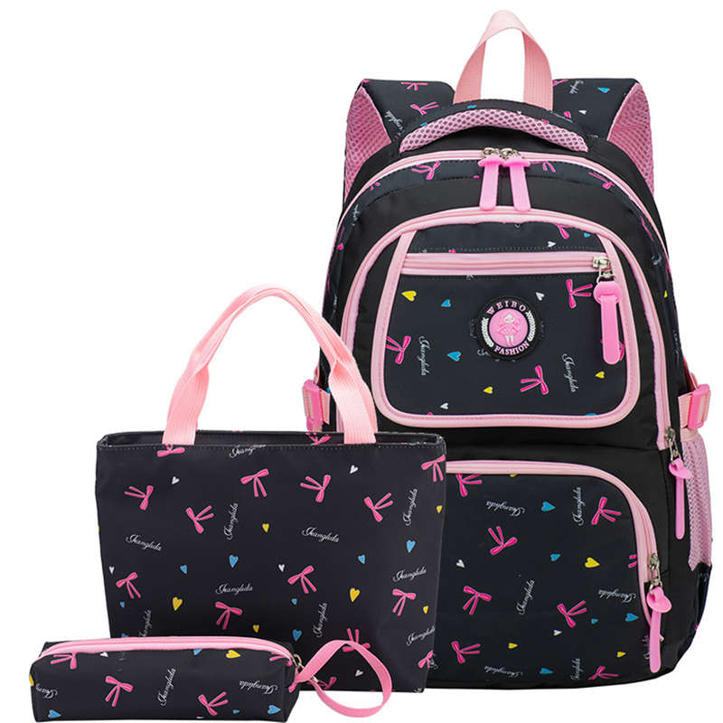 New 3 Pcs School Bag Shoulder Backpack Nylon Cross body Bags Camping Travel Hand