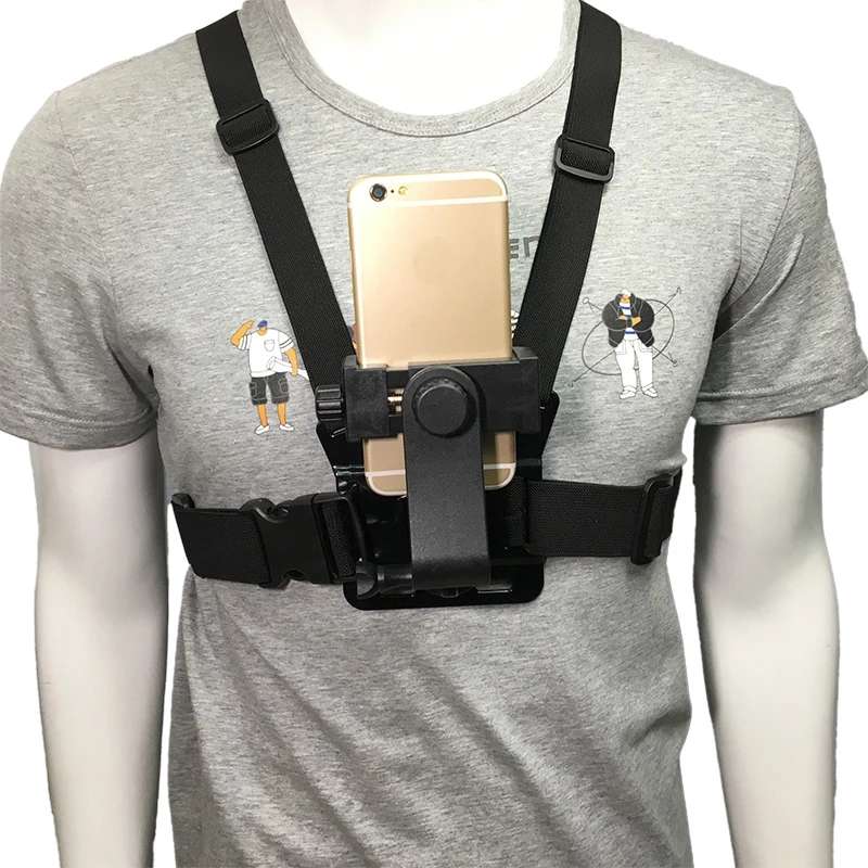 Bakeey 5-In-1 Multifunctional Chest Strap Mobile Phone Clip Mount Holder for Ou