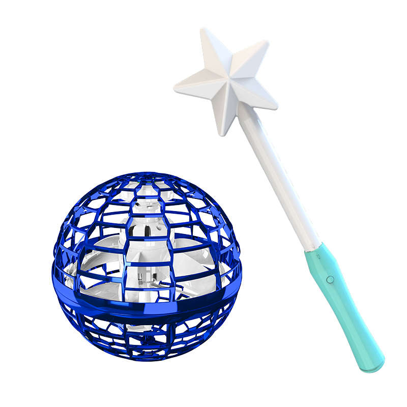 Flynova Pro Flying Ball Boomerang Spinner with Magic Controller Dynamic RGB Lights Double Pass RC Dr