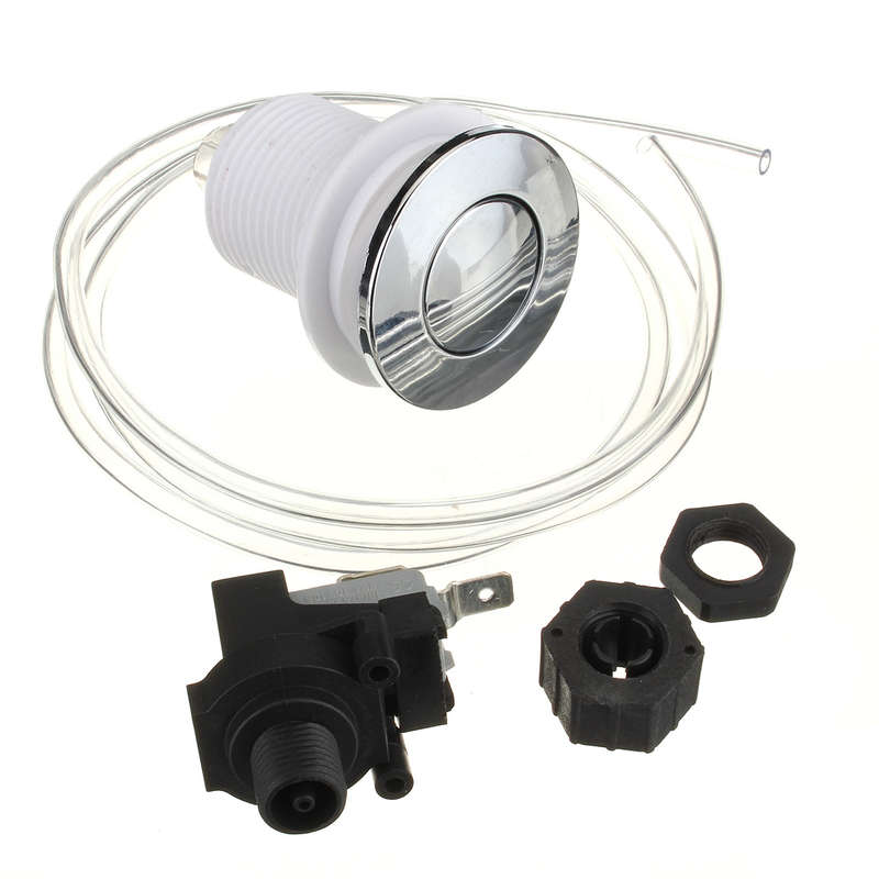 Replacement Waste Garbage Disposal Air Switch Buttons And Air Hose & Self-Lock