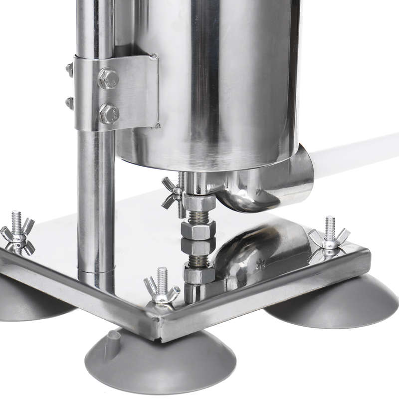 New Vertical Sucker 4L Stainless Steel Sausage Filler Sausage Maker Sausage Syringe Meat Tool