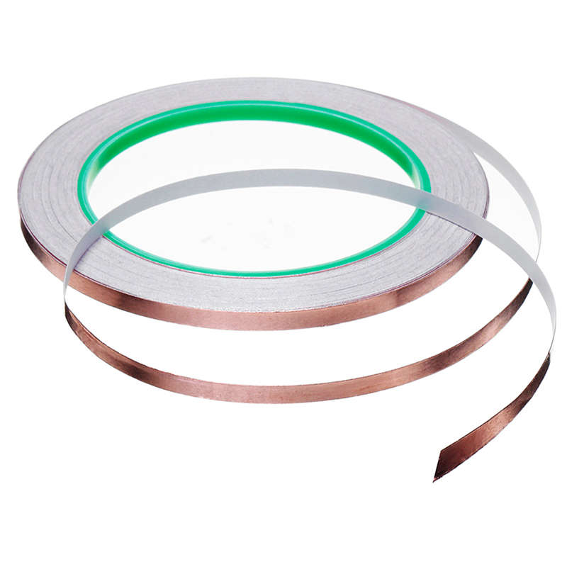 50M Copper Foil Tape Conductive Adhesive for EMI Shielding Heat Resist Tape (Length 5mm)