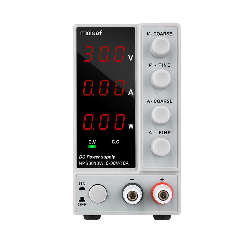 Minleaf NPS3010W 110V/220V Digital Adjustable DC Power Supply 0-30V 0-10A 300W Regulated Laboratory
