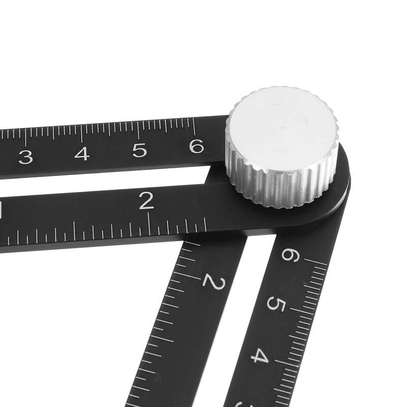 Multi Angle Measuring Ruler 12-side Alloy Angle Finder Template Tool 12- Fo