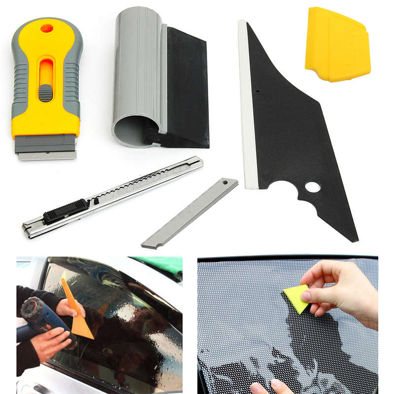 New Professional Window Tint Tools Kit Film Tinting Scrapers Vinyl Sheet Installation