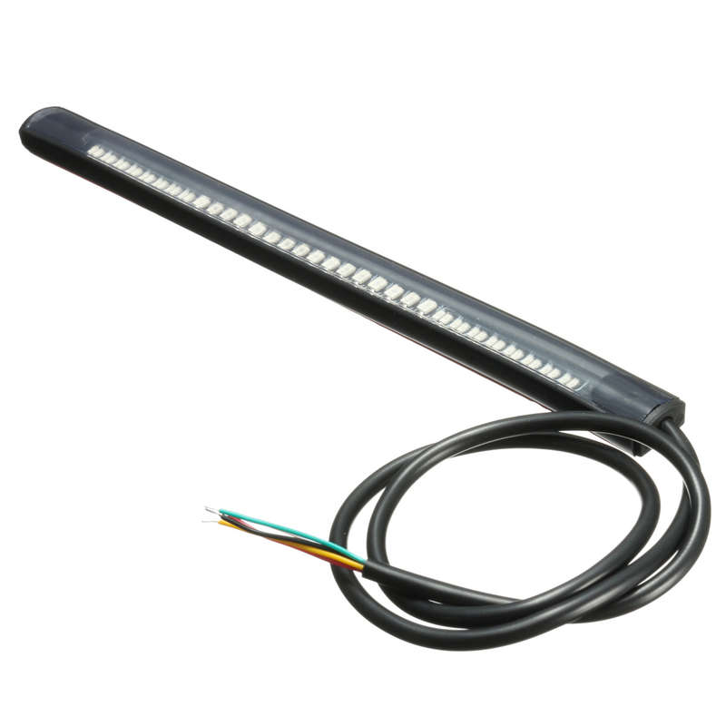 Universal Motorcycle Rear Tail Brake Stop Turn Signal 48 LED
