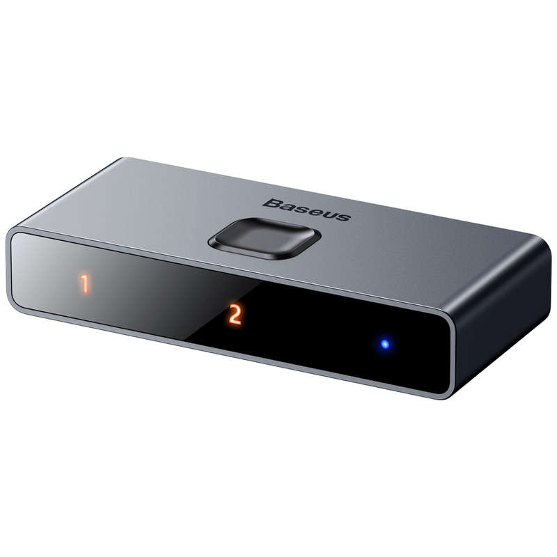 Baseus 4K HDMI Splitter Two-way Switch Digital Light Display 1-in-2 or 2-in-1 Dual Modes Audio Vi...