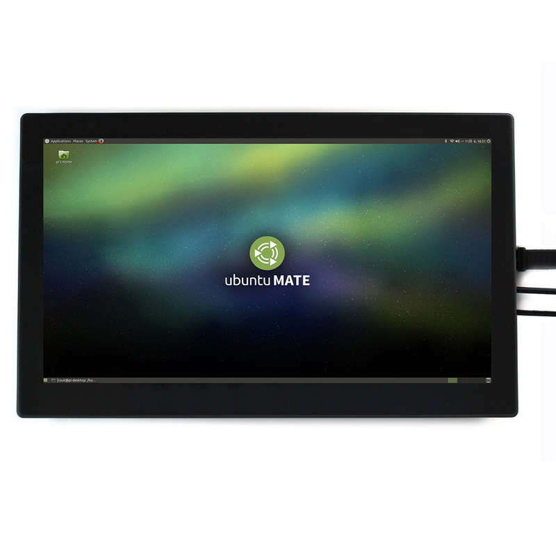 Wareshare 13.3 Inch HDMI VGA HD Display with Tempered Glass Capacitive Touch Screen - Free Shipping