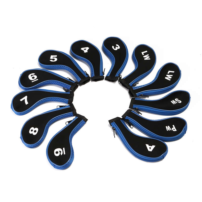 12Pcs/set Golf Clubs Iron Head Covers Driver Professional Number Tag