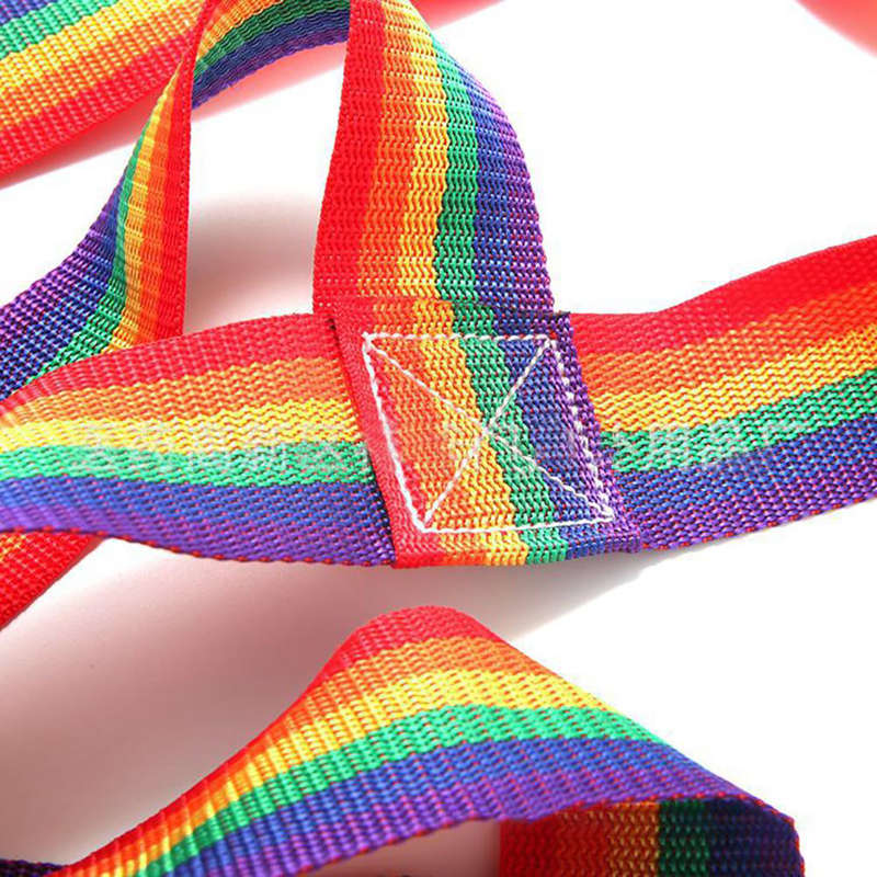 145x185cm Rainbow Nylon Climbing Cargo Net for Kids Outdoor Play Sets Sp