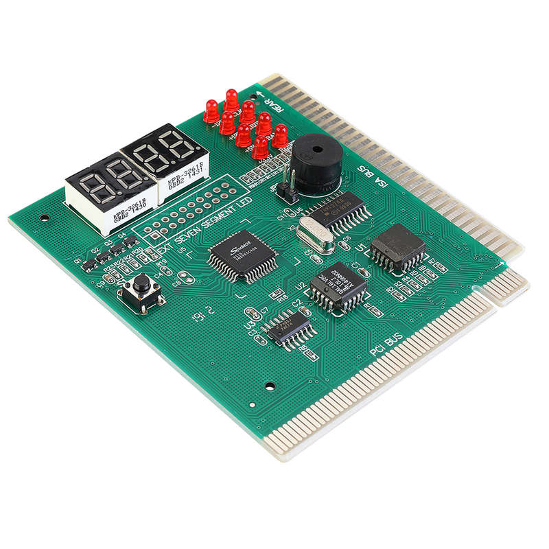 4-Digit PC Analyzer Diagnostic Post Card Motherboard Post Tester Indicator with LED Display for Desk
