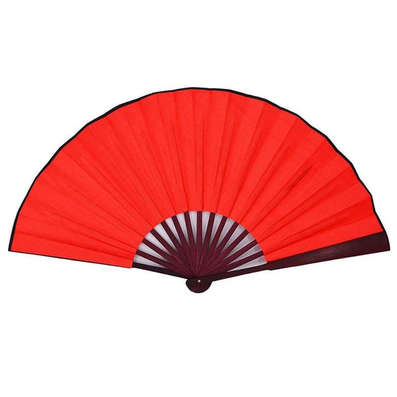 8/10" Silk White Chinese Folding Fan Hand Wave Fan Wooden Bamboo DIY Craft Fan For Wedding Party Poc