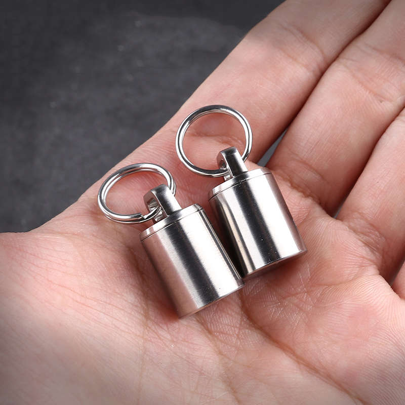 XANES Multifunctional Mini Medicines Storage Can EDC Sealed Capsule Titanium Waterproof Shell Contai