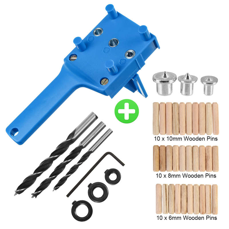 6/8/10mm Woodworking Dowel Jig Drill Guide Metal Sleeve Handheld Wood Doweling Hole Drill Guide