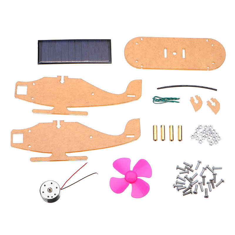 DIY Solar Aircraft Fan Solar Power Aircraft Kit Primary Learning Kit for Arduino