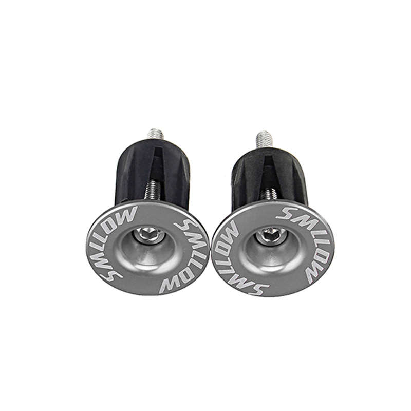 SMLLOW 1 Pair Aluminum Alloy Cycling Bike Handlebar Grips Cap Plug Bicycle Handlebar End Plugs