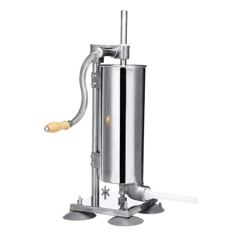 New Vertical Sucker 4L Stainless Steel Sausage Filler Sausage Maker Sausage Syringe Meat Tool