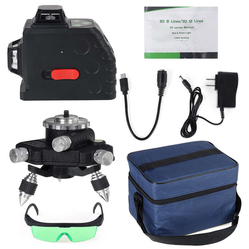 8 Line Green Light Laser Machine Laser Level Horizontal &