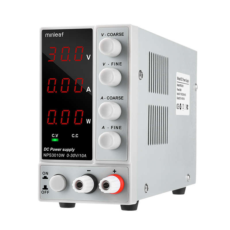 Minleaf NPS3010W 110V/220V Digital Adjustable DC Power Supply 0-30V 0-10A 300W Regulated Laboratory