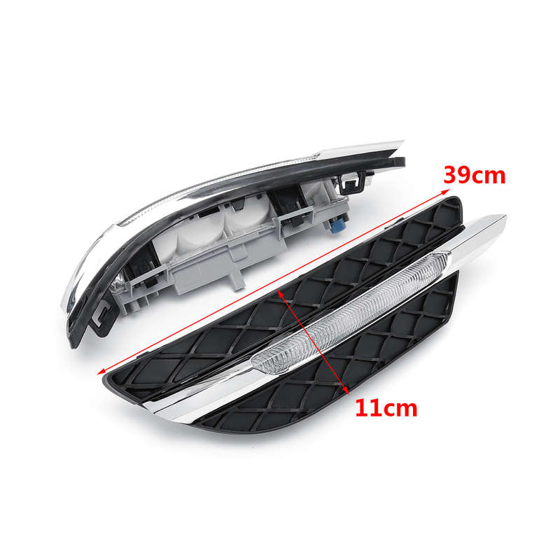 2Pcs LED Daytime Running Lights DRL Fog Lamp for Benz W204 C-Class 11-13