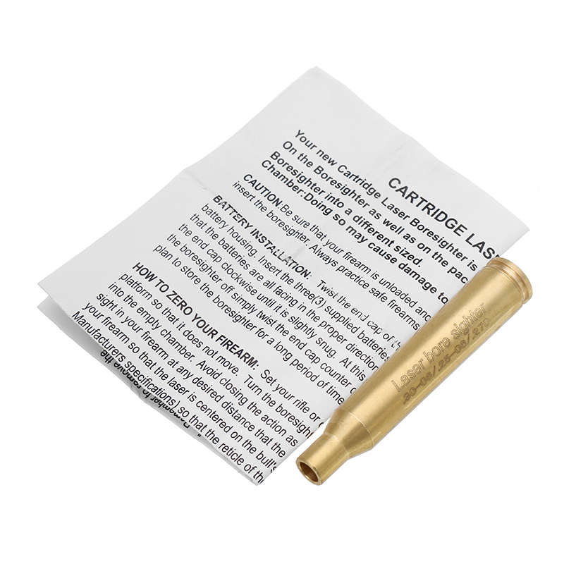 .30-06 .25-06 .270 Laser Bore Sighter Red Dot Sight Brass Cartridge Bore Si