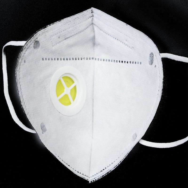 10Pcs Folding Valved Safety Anti-Dust Activated Carbon Charcoal Particulate Respirator Face Mask