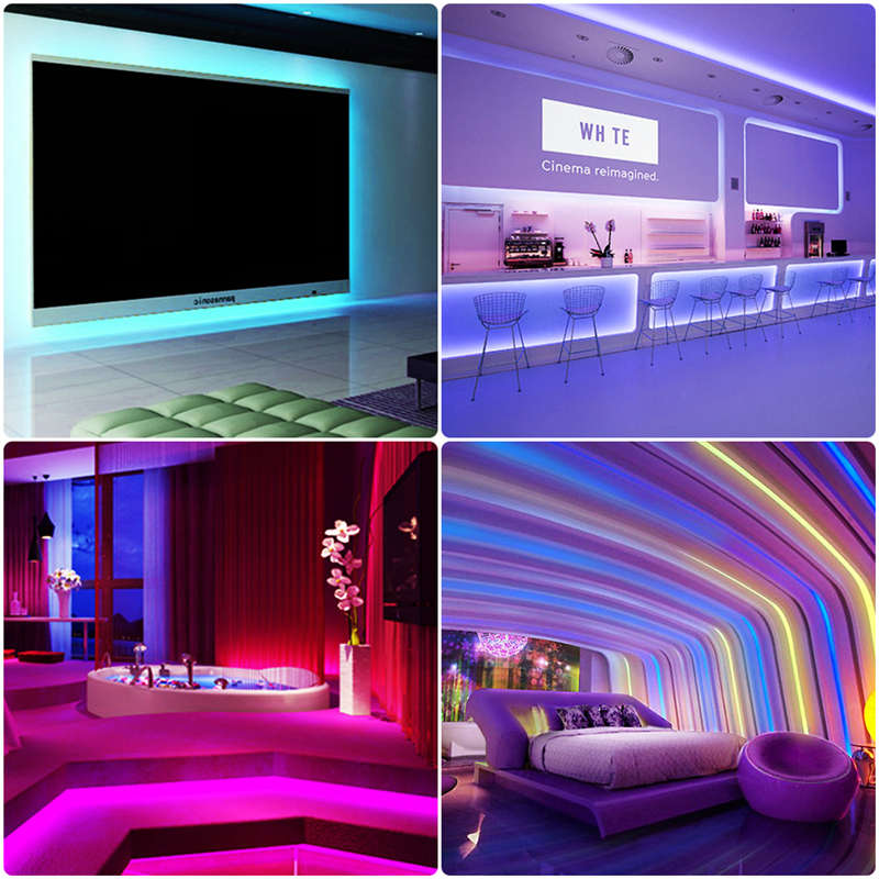 10M DC12V SMD5050 RGB LED Strip Light Kit Indoor Home