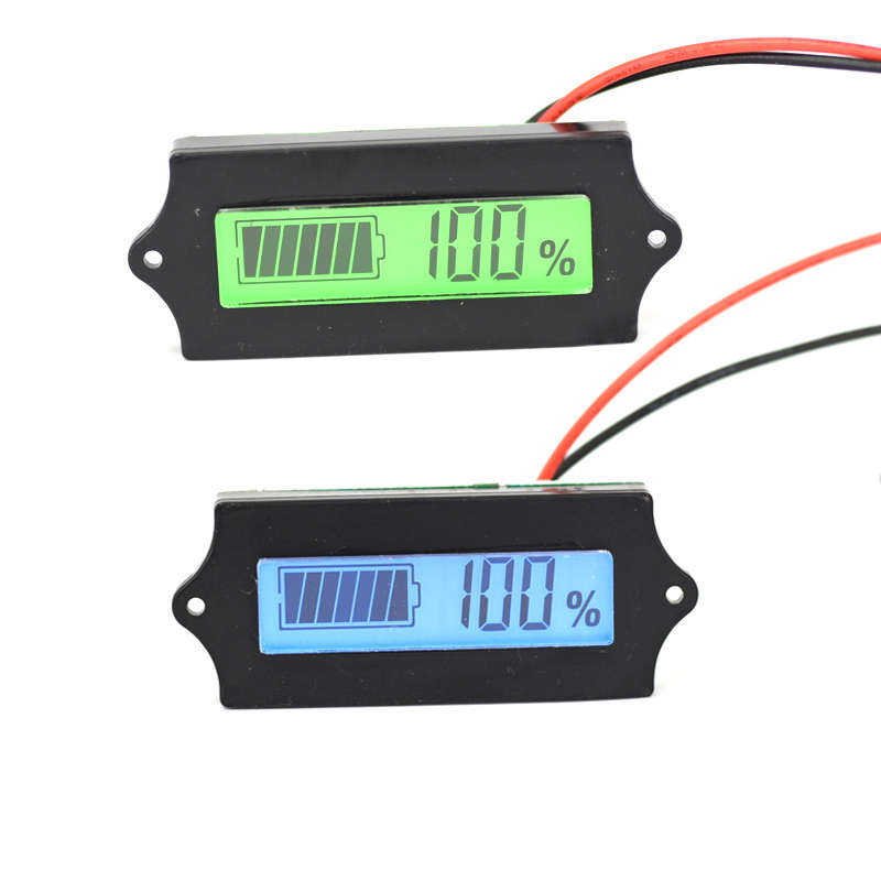 LCD Lithium Iron Phosphate Battery LiFePO4 Acid Lead Lithium Battery Capacity Indicator Digital Volt