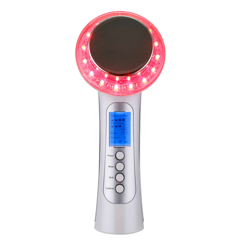 Galvanic IONS Ultrasound Photon Therapy LED Light Device Face Lift Massager Beauty Machine