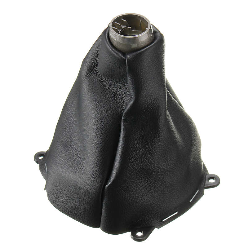 Manual Gear Shift Knob Cover PU Leather Black Stitched For Honda Civic Si 2006-2012