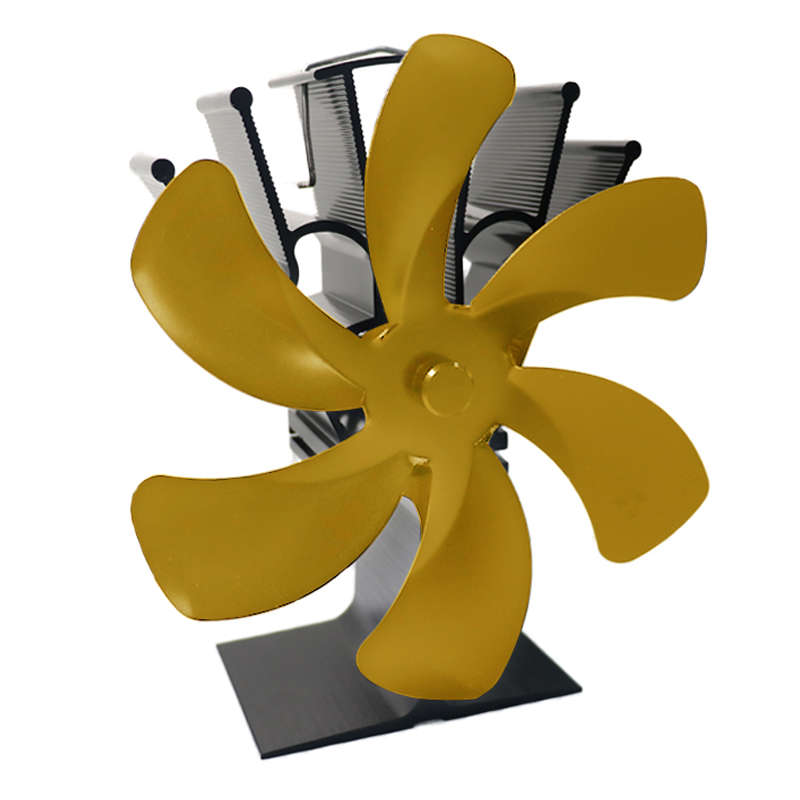 6 Blades Fireplace Fan Stove Fan Heated Fan Heat Powered Eco Fan
